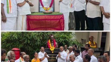 தீரர் சத்தியமூர்த்தி 140-வது பிறந்த நாள்: கே.வீ. தங்கபாலு மரியாதை