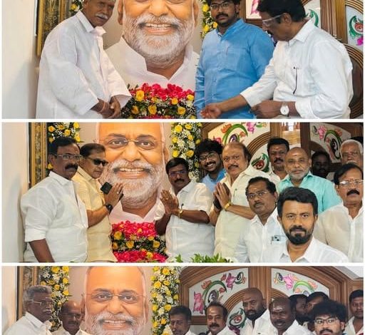 மக்கள் தலைவர் ப. கண்ணன் பிறந்தநாள் விழா: முதலமைச்சர் ரங்கசாமி உள்ளிட்ட தலைவர்கள் மரியாதை