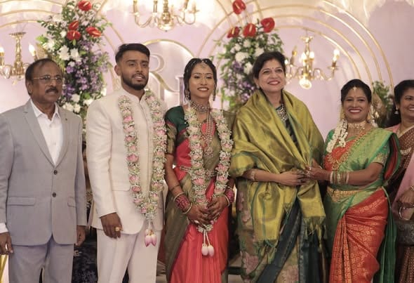 புதுச்சேரி வில்லியனூரில் பாமக முன்னாள் எம்.பி. குடும்ப திருமண வரவேற்பு: சௌமியா அன்புமணி நே