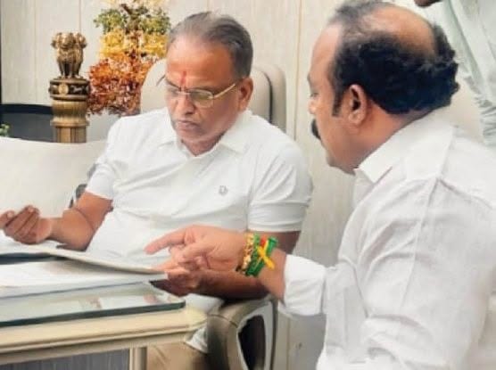 கதிர்காமம் தொகுதியில் கழிவுநீர் சுத்திகரிப்பு நிலையம்: அமைச்சர் மல்லாடியிடம் எம்எல்ஏ அழகு
