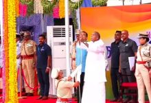 முதலமைச்சர் ரங்கசாமி தேசியக் கொடியேற்றம்