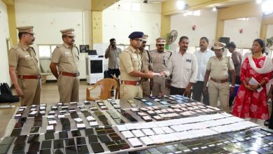 கடலூர் மீட்கப்பட்ட செல்போன்கள் ஒப்படைப்பு