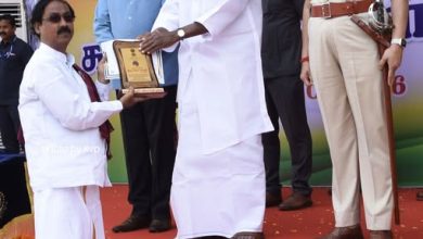 கலைமாமணி கோ. பாரதிக்கு முதலமைச்சர் ரங்கசாமி பாராட்டு