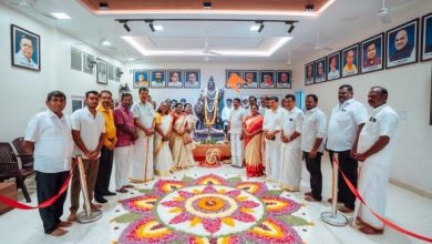 சென்னை கமலாலயத்தில் கோலாகலமாக நடந்த ஓணம் விழா: நயினார் நாகேந்திரன் பங்கேற்பு