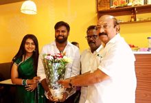 புதுச்சேரி முத்து மாரியம்மன் கோயில் தெருவில் ஆனந்த விளாஸ் உணவக திறப்பு விழாவில் எம்.எல்.ஏ. வி.பி. ராமலிங்கம்