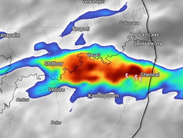 Localised Convergence and Low level confluence influencing moderate thundershowers with ra