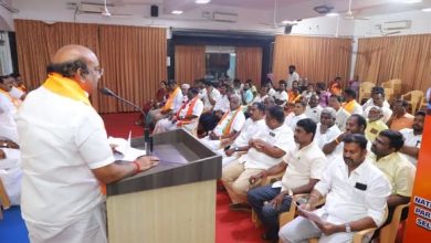 புதுச்சேரி பாரதிய ஜனதா கட்சியின் தலைமை அலுவலகத்தில், மாநிலத் தலைவர் திரு. V.P. ராமலிங்கம்
