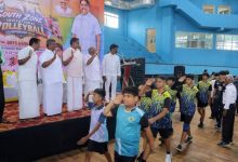 புதுச்சேரி ராஜீவ் காந்தி உள்விளையாட்டு அரங்கத்தில், சிறுவர் மற்றும் சிறுமியர்களுக்கான "தெற