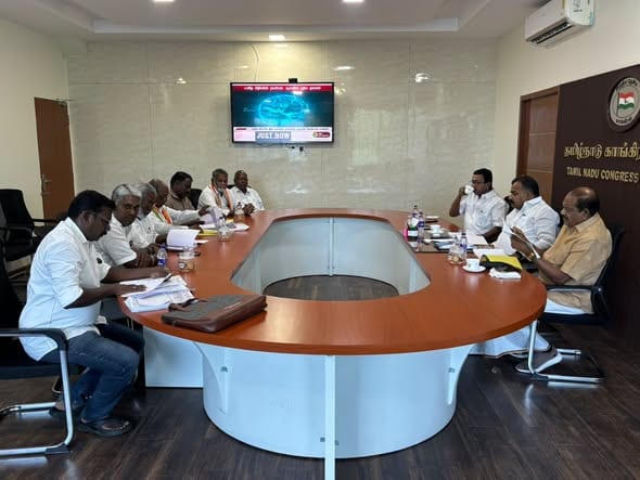 தமிழ்நாடு காங்கிரஸ் கமிட்டித் தலைவர் திரு. ப. மாணிக்கம் தாகூர் எம்.பி. அவர்கள் தலைமையில்,