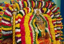திருவண்ணாமலை மீனாட்சி சுந்தரேஸ்வரர் கோயிலில் விஜயதசமி லட்சார்ச்சனை: வண்ண மலர் அலங்காரத்தில் அம்பாள் வீதி உலா!