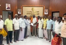 வில்லியனூர் ஸ்ரீ கோகிலாம்பிகை உடனுறை திருக்காமேஸ்வரர் ஆலய சிறப்பு அலுவலர் நியமன ஆணை வழங்கி